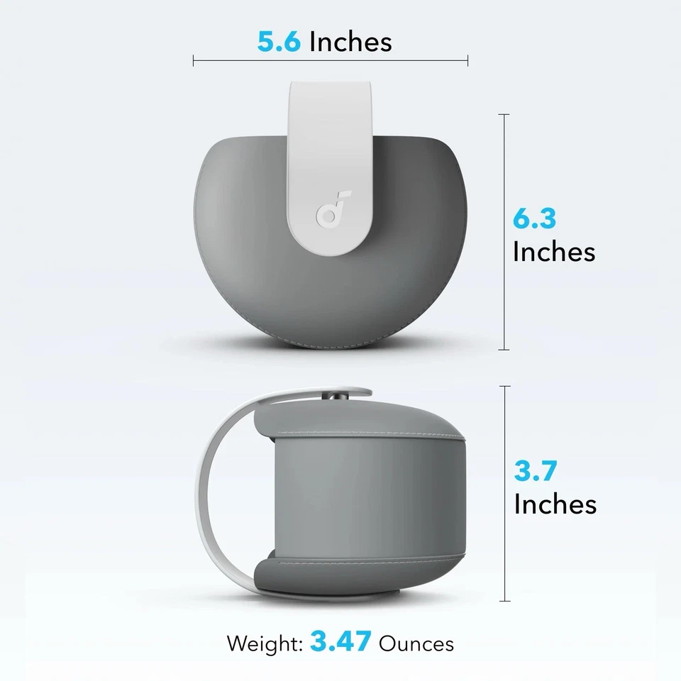 soundcore пространства один Pro дорожный чехол на Anker, мягкий защитный чехол серый - Изображение 3 из 4