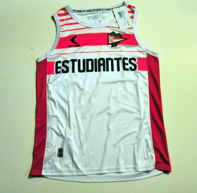 Estudiantes de La Plata 2024 Away Basketball Jersey, White, Ruge (Size M)