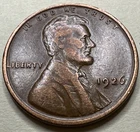 1926 1C BN Lincoln Cent WHEAT PENNY 2711X