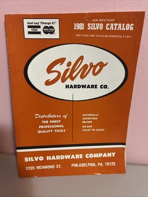 1981 SILVO Hardware Co Catalog Philadelphia PA Stanley Milwaukee Cool Graphics
