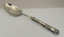 Sterling Silver Kings Pattern Hmarked Serving Jam Conserve Spoon Abrahams 1899