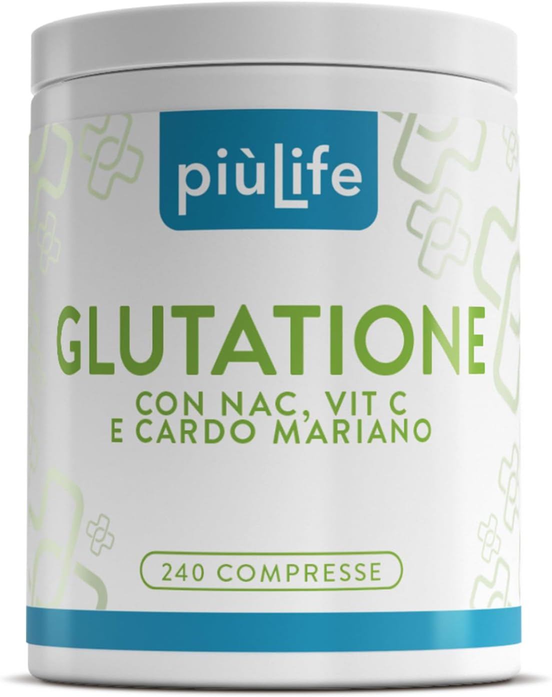 Piùlife Glutatione Ridotto Puro 100% | NAC + Vitamina C Anti-Age