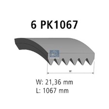 Keilrippenriemen für Alfa Romeo 147 937 156 932 GT GTV 916 | 24301059