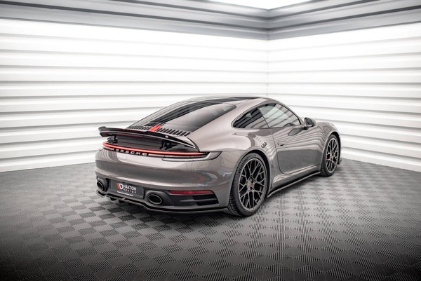 Maxton Design Heckspoiler Lippe Passend FüR Porsche 911 Carrera 4S 992 Schwarz H-image