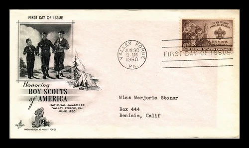 US COVER BOY SCOUTS OF AMERICA VALLEY FORGE PENNSYLVANIA JAMBOREE FDC SCOTT 995