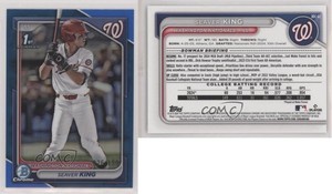 2024 Bowman Draft Chrome Blue Refractor /150 Seaver King #BDC-62