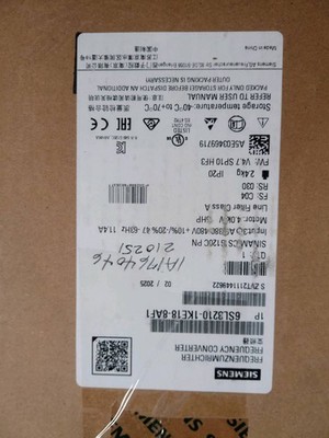 1PCS open box Siemens inverter  6SL3 210-1KE18-8AF1  Fast delivery
