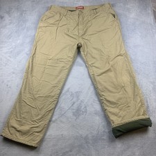 Coleman Fleece-Lined Carpenter Pants 40x30 40x28 Utility Work Gorpcore Khaki