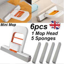 Mini Sponge Mop Hand-Free Wash Super Absorbent Portable Mop for Home & Car UK