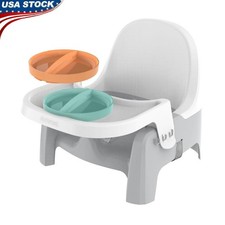 Portable Baby Feeding Seat Adjustable Dual Use Dishwasher Safe Toddler Booster