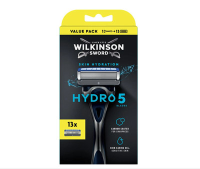 13 Wilkinson Sword Hydro5  Rasierklingen+Rasierer neues Model OVP/Neu