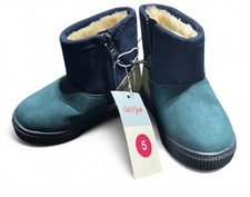 Toddler Zipper Shearling Style Boots - Cat  Jack Blue Size 5 Lined