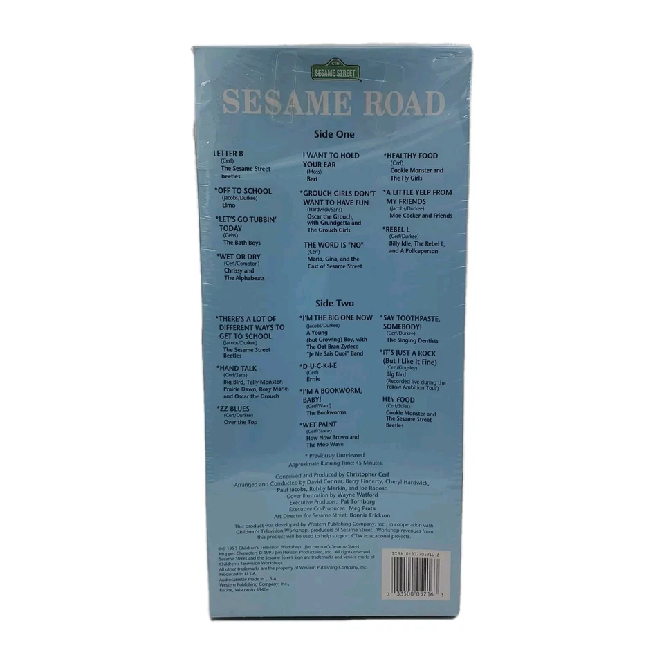 1993 Vintage Sesame Road Cassette Tape Golden Music Raposo The Beatle SEALED - Image 3 of 4