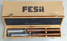 NEW FESA 2Pc HSS Wood Turning Roughing Gouge Lathe Chisel-walnut Handles -F.Ship