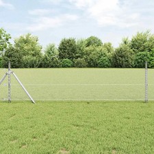 WALPLUS Hexagon Fence Silver 0.5x10 m Galvanised Steel Chicken Wire 2.00 per metre