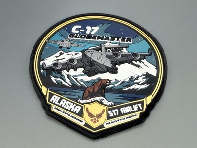 C-17グローブマスターⅢ 535th Airlift Squadron パッチ USAF 517th Airlift Squadron patch / C-17 Globemaster High Quality