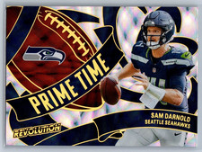 2025 Sam Darnold Panini Revolution #16 Prime Time CASE HIT SSP SUPER-BOWL CHAMP 