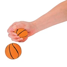 Foam Realistic Basketball Stress Ball by Fun Express
