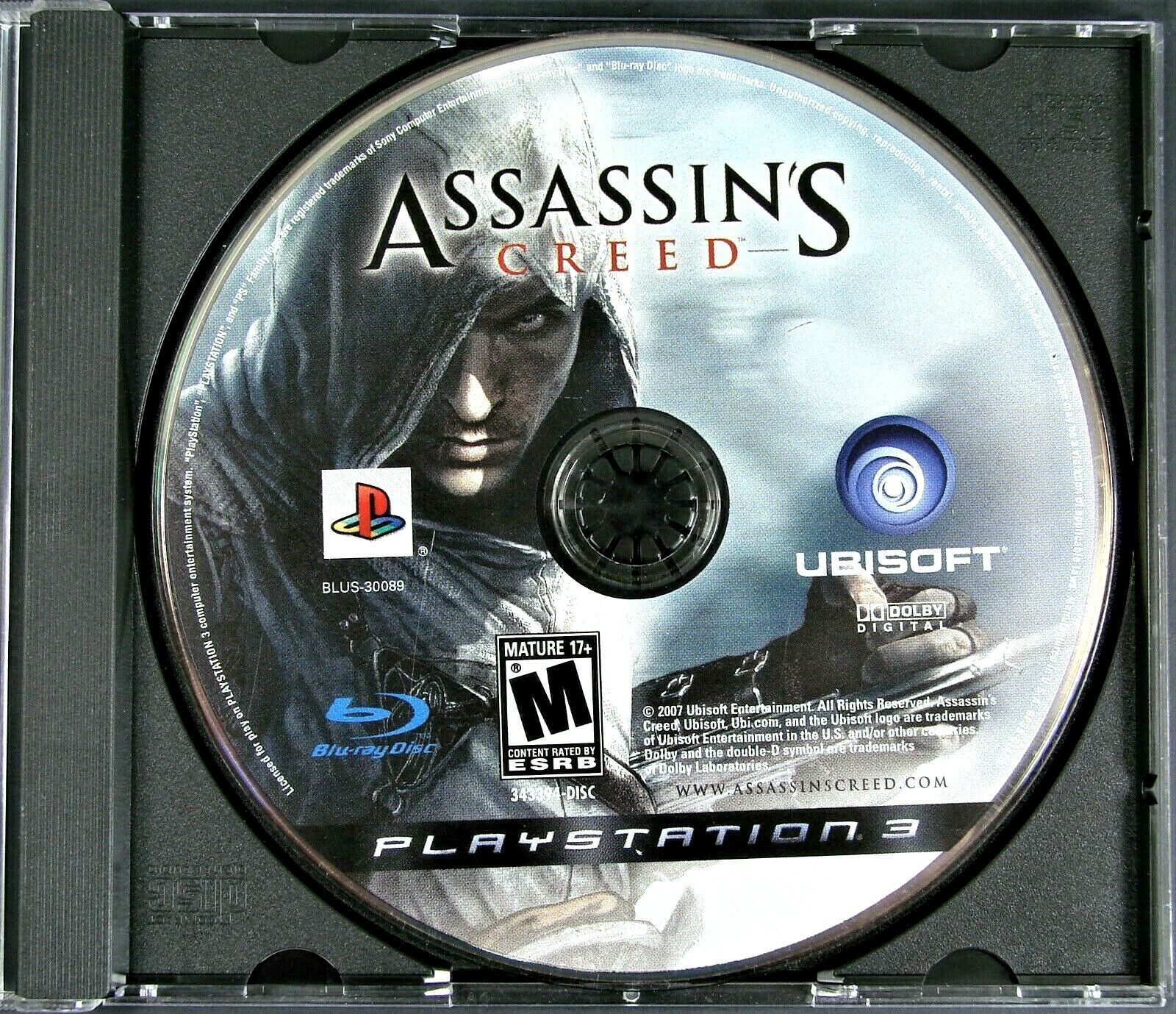 Playstation 3 Assassin's Creed Video Game PS3 Disc Only