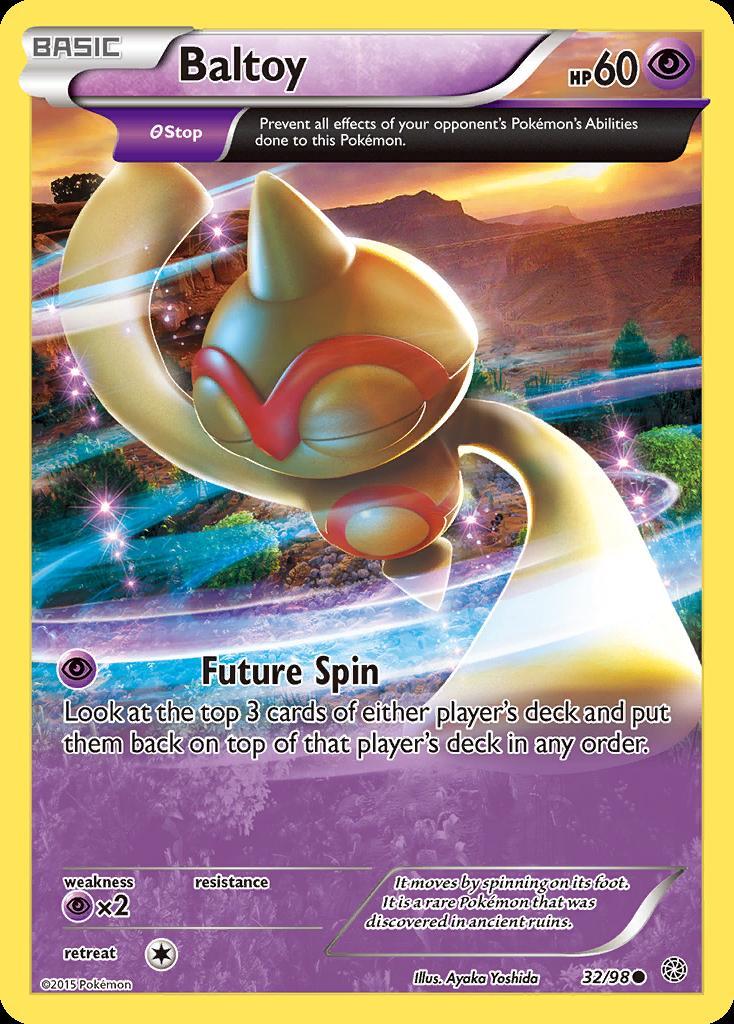 Pokemon Baltoy (32/100) Ancient Origins LP