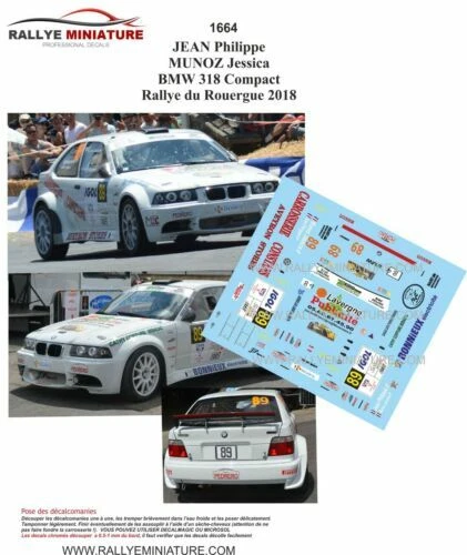 Modellini statici di auto da corsa Rally MINICHAMPS per BMW