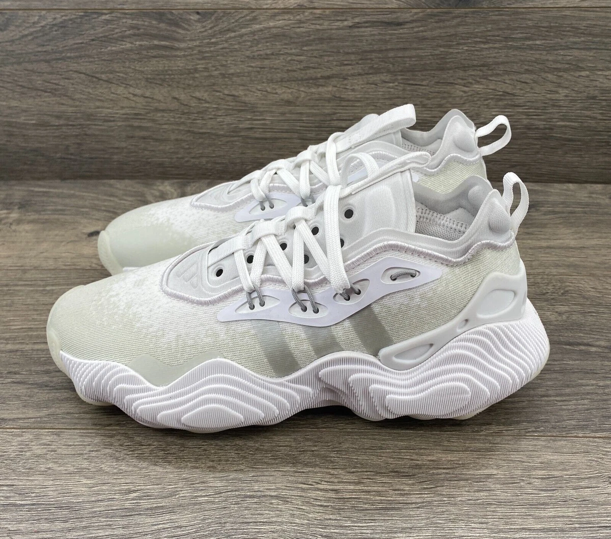 adidas Trae Young 3 White Silver Metallic for sale 