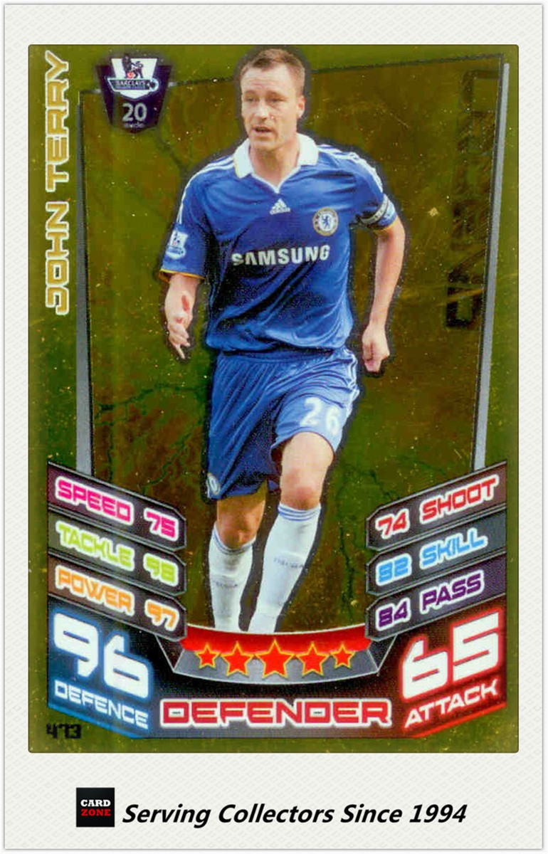 2012-13 Match Attax Legend Foil Card #473 John Terry (Chelsea)