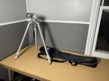 Nice SLICK MASTER DELUXE Professional Tripod Adjustable Heavy-Duty with Case