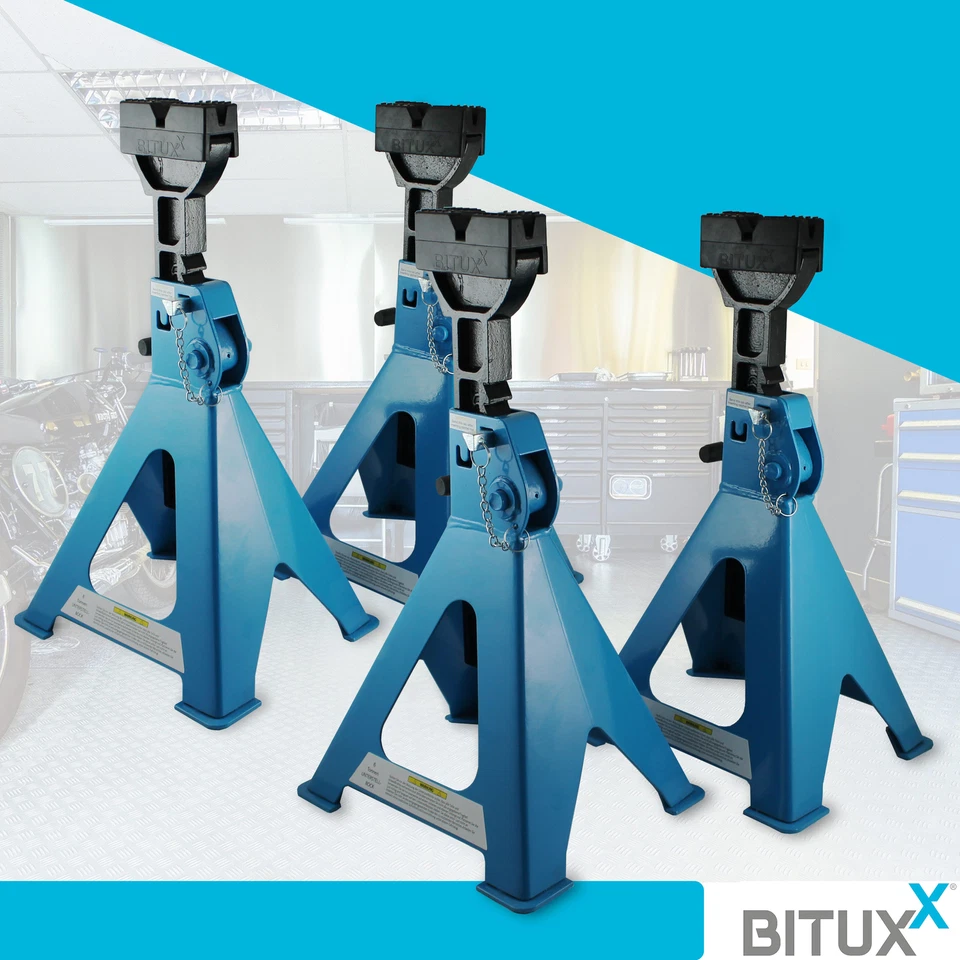 Abstellbock Stützböcke LKW SUV Böcke inkl. Heber Schwerlast 6T 6000kg 4x Bituxx