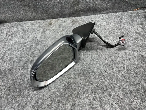 LEFT SIDE DOOR MIRROR ASSEMBLY W/POWER FOLD/BLIND SPOT OEM 54K 12-18 AUDI A6 S6