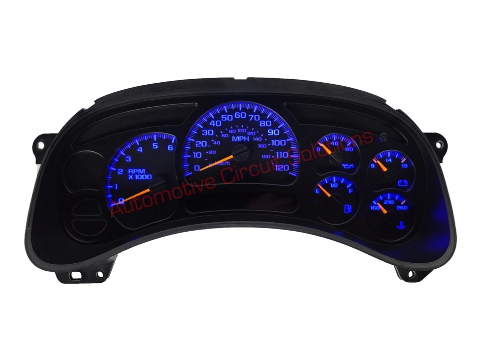 03-07 通用雪佛兰 Sierra Silverado Speedo 规格集群完整维修服务 + LED — 第 2/4 张图片
