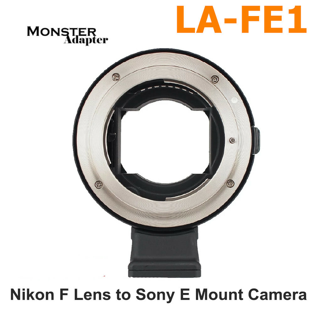 Monster Adapter LA-FE1 Lens Adapter for Nikon F Lens to Sony E FE A7R4  Camera