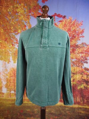 Crew Clothing Co. grünes Sweatshirt aus 100 % Baumwolle. UK Herren Gr. Medium