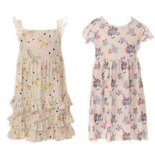 2 Pack Dress Flower girl dress unicorn Princess Birthday Party Casual Wear Dress