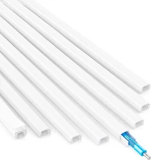 Wall Cord Hider for 1 Mini Cord Yecaye 125 inch On-Wall Cable Cover Channel NEW