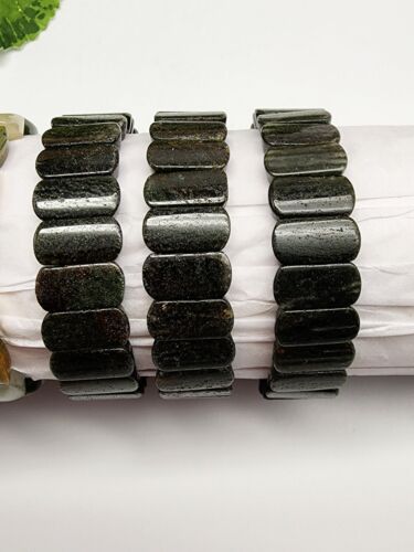 Wholesale Lot Of 6 Braclets, Garden Quartz 16mm Beaded Strech Bracelet, Lodolite - Picture 3 of 15