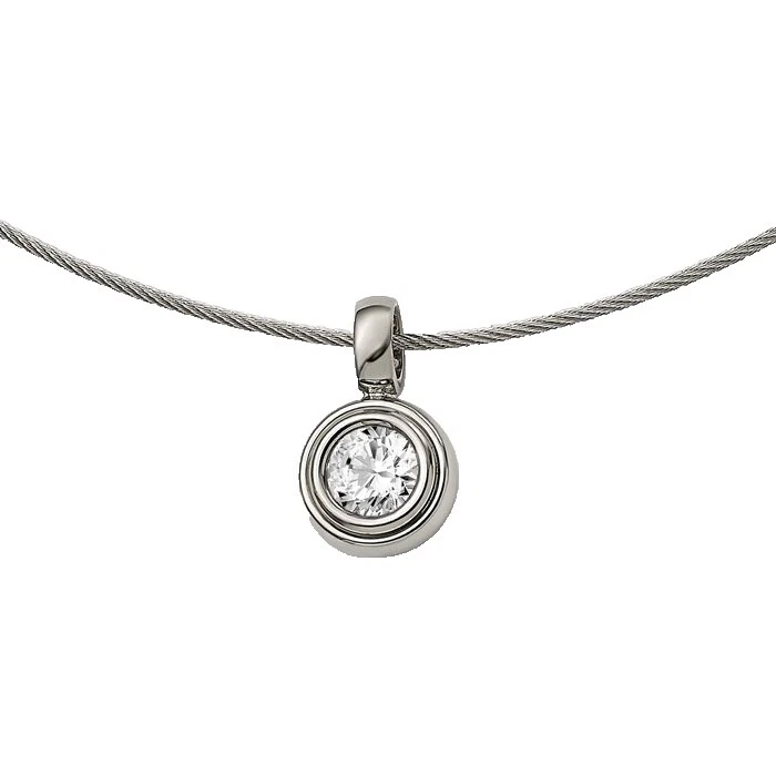 Stainless Steel Chain Stone Fashion Necklaces & Pendants