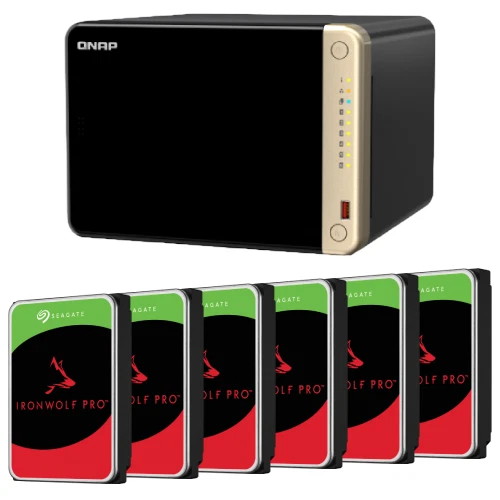 QNAP TS-664-8G: 6-Bay NAS with 24TB-96TB, M.2 Slots & 2.5GbE (Desktop Model) - Image 2 of 4