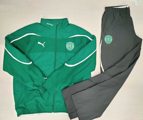 6339 PUMA TUTA COMPLETA FELPA ZIP PANTALONE UOMO SPORTNG LISBONA PORTUGAL |  eBay