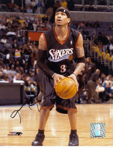 Philadelphia 76ers HOF Allen Iverson Signed Autograph Auto 8x10 Photo Pic