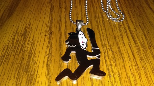 Colgante de acero inoxidable pulido ICP HATCHETMAN ""Jason Mask"" con cadena de bola de 30 - Imagen 4 de 9