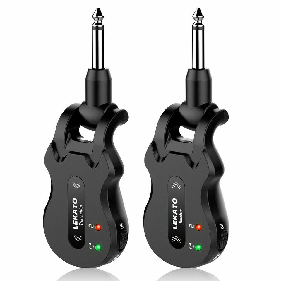 LEKATO 5.8GHz Wireless Guitar System Transmitter Receiver 100ft Rechargeable - image 2 of 4