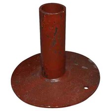 BASETTA SEMPLICE FISSA PER PONTEGGIO VERNICIATA BASE PER TUBO DA 48mm PIEDE