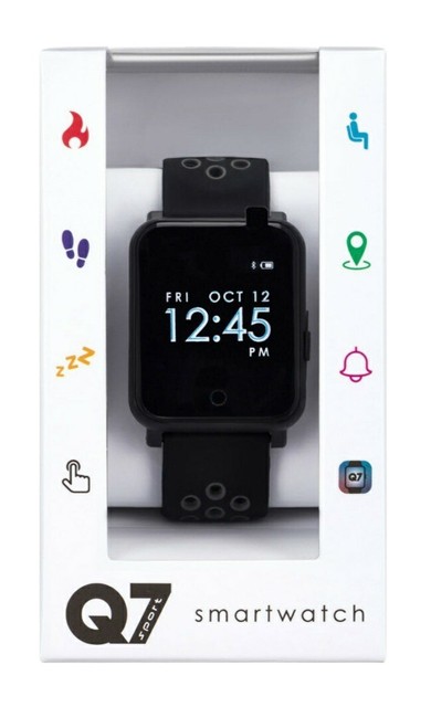 Original Q7 Sport Smart Watch Android Ios Compatible Black For Sale Online Ebay