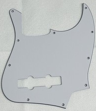 White 3-Ply For Fit Fender Jazz Bass Standard 10-Hole Style Guitar Pickguard