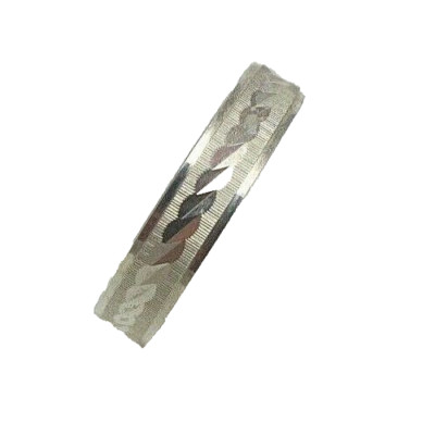 655. Vintage Bandring eingraviertes Muster Band Ring 835er Silber RG.53,5