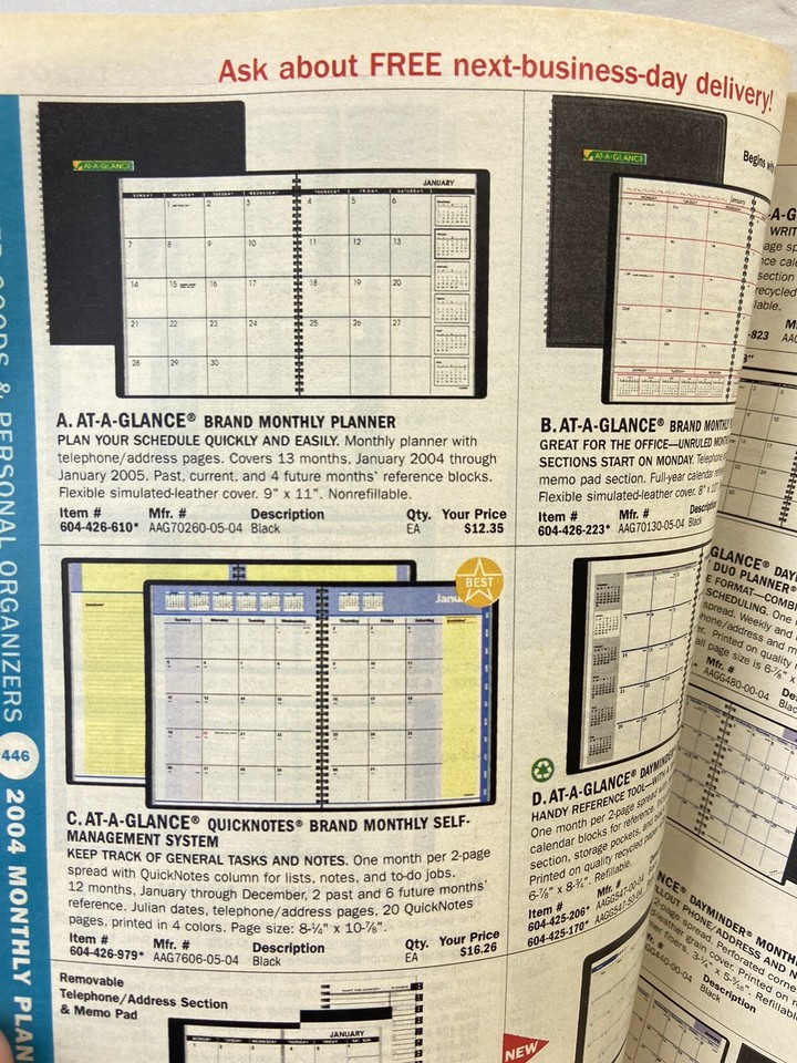 Office Depot Catalog BIG BOOK 2003 Office Supplies 1054 Pages Retro