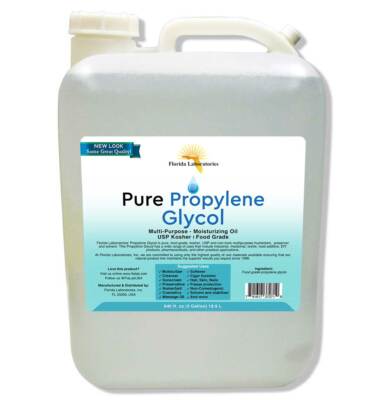 Five  Gallon Vegetable Propylene Glycol USP Kosher PG 99.9% Pure Food Grade
