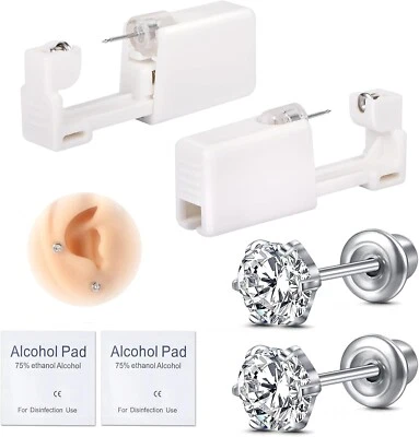 BRANDED AVYRING Ear Piercing Gun Kit, Self Disposable Ear Piercing Kit 316L Surgical St