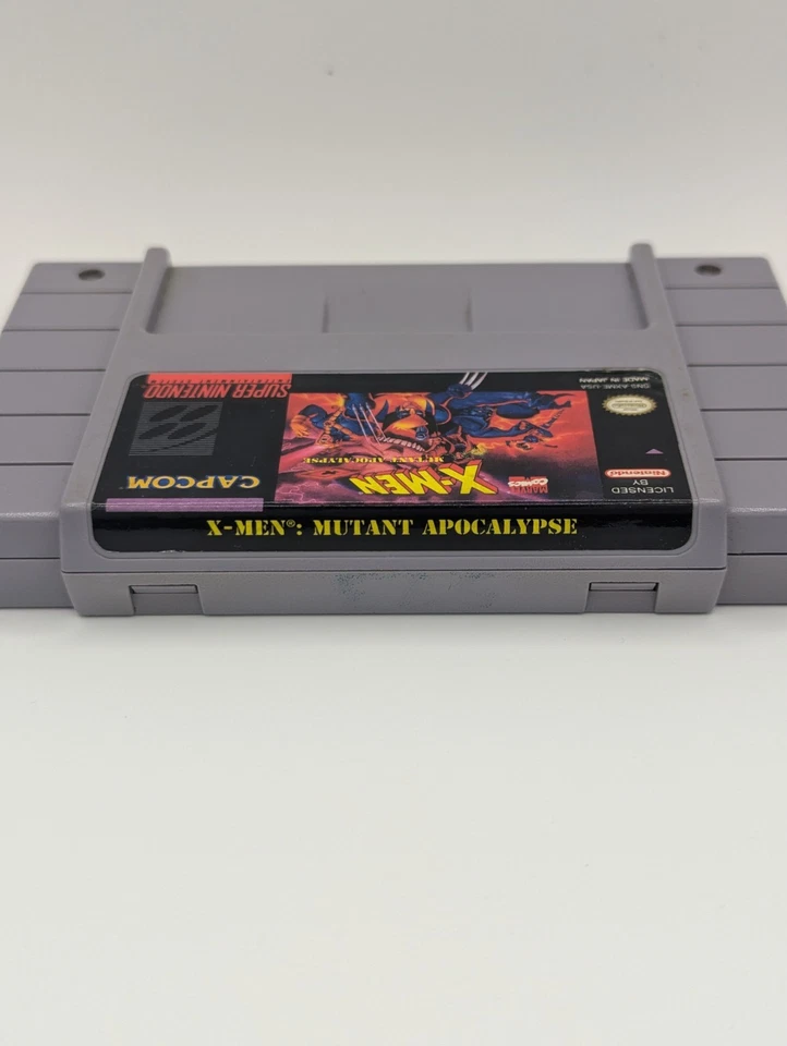 X-Men Mutant Apocalypse - Super Nintendo SNES, Authentic OEM Cart, 1 Day Ship - Image 3 of 4